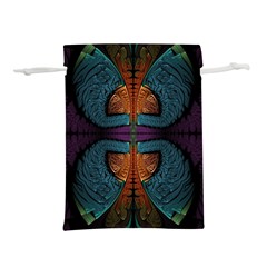 Art Abstract Fractal Pattern Lightweight Drawstring Pouch (l) by Wegoenart