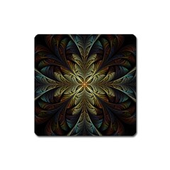 Fractal Art Abstract Pattern Square Magnet