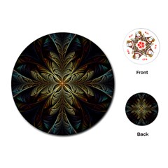 Fractal Art Abstract Pattern Playing Cards Single Design (Round)