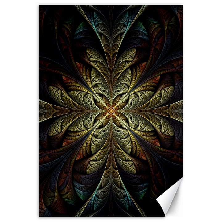 Fractal Art Abstract Pattern Canvas 20  x 30 