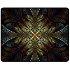 Fractal Art Abstract Pattern Fleece Blanket (Medium) 