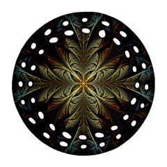 Fractal Art Abstract Pattern Ornament (Round Filigree)