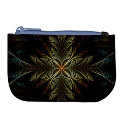 Fractal Art Abstract Pattern Large Coin Purse