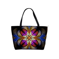 Fractal Flower Fantasy Pattern Classic Shoulder Handbag by Wegoenart