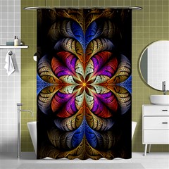 Fractal Flower Fantasy Pattern Shower Curtain 48  X 72  (small)  by Wegoenart