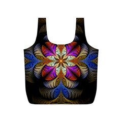 Fractal Flower Fantasy Pattern Full Print Recycle Bag (s) by Wegoenart