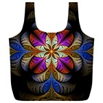 Fractal Flower Fantasy Pattern Full Print Recycle Bag (XXXL) Front