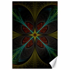 Fractal Art Abstract Pattern Canvas 24  X 36 