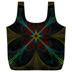 Fractal Art Abstract Pattern Full Print Recycle Bag (xxl)