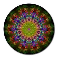 Fractal Abstract Background Pattern Round Mousepads