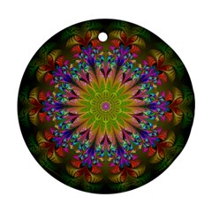 Fractal Abstract Background Pattern Ornament (Round)