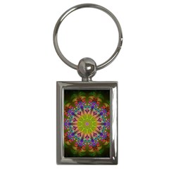 Fractal Abstract Background Pattern Key Chain (Rectangle)