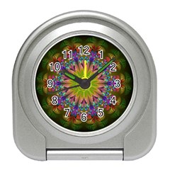 Fractal Abstract Background Pattern Travel Alarm Clock