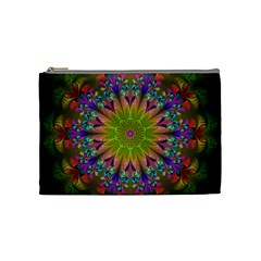 Fractal Abstract Background Pattern Cosmetic Bag (Medium)