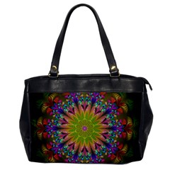 Fractal Abstract Background Pattern Oversize Office Handbag