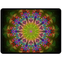 Fractal Abstract Background Pattern Fleece Blanket (Large) 