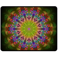 Fractal Abstract Background Pattern Fleece Blanket (Medium) 