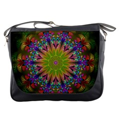 Fractal Abstract Background Pattern Messenger Bag