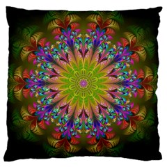 Fractal Abstract Background Pattern Large Cushion Case (One Side)