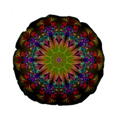 Fractal Abstract Background Pattern Standard 15  Premium Round Cushions