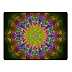 Fractal Abstract Background Pattern Double Sided Fleece Blanket (Small) 