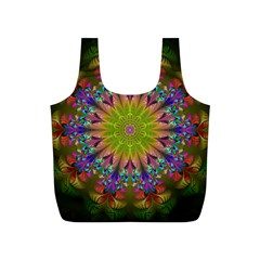 Fractal Abstract Background Pattern Full Print Recycle Bag (S)