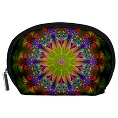 Fractal Abstract Background Pattern Accessory Pouch (Large)