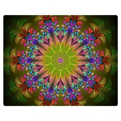 Fractal Abstract Background Pattern Double Sided Flano Blanket (Medium) 