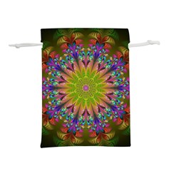 Fractal Abstract Background Pattern Lightweight Drawstring Pouch (S)