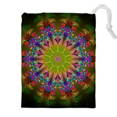 Fractal Abstract Background Pattern Drawstring Pouch (4XL)