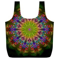 Fractal Abstract Background Pattern Full Print Recycle Bag (XXXL)