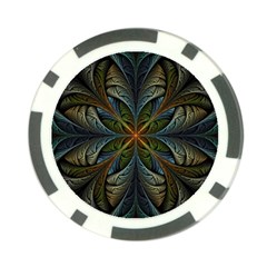 Fractal Art Abstract Pattern Poker Chip Card Guard