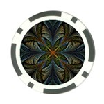 Fractal Art Abstract Pattern Poker Chip Card Guard Front