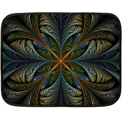 Fractal Art Abstract Pattern Double Sided Fleece Blanket (mini)  by Wegoenart