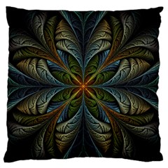 Fractal Art Abstract Pattern Large Flano Cushion Case (two Sides) by Wegoenart