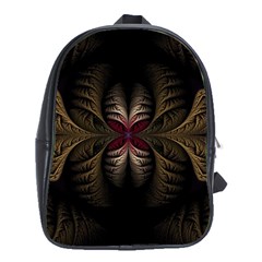 Fractal Abstract Design Mystical School Bag (xl) by Wegoenart