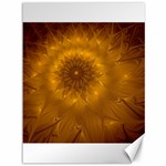 Fractal Flower Floral Gold Pattern Canvas 36  x 48  35.26 x46.15  Canvas - 1