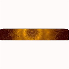 Fractal Flower Floral Gold Pattern Small Bar Mats by Wegoenart