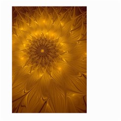 Fractal Flower Floral Gold Pattern Large Garden Flag (two Sides) by Wegoenart