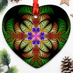 Fractal Abstract Flower Floral Ornament (heart)