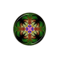 Fractal Abstract Flower Floral Hat Clip Ball Marker (10 Pack)