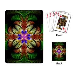 Fractal Abstract Flower Floral Playing Cards Single Design (rectangle) by Wegoenart