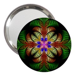 Fractal Abstract Flower Floral 3  Handbag Mirrors by Wegoenart