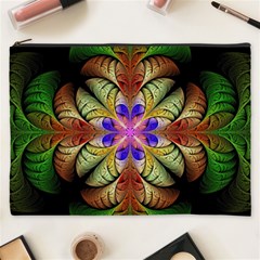 Fractal Abstract Flower Floral Cosmetic Bag (xxxl)