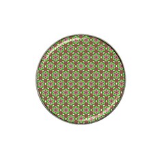 Background Green Ornamental Pattern Hat Clip Ball Marker (4 Pack) by Wegoenart