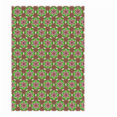 Background Green Ornamental Pattern Small Garden Flag (two Sides) by Wegoenart