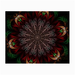 Fractal Flower Fantasy Floral Small Glasses Cloth (2 Sides) by Wegoenart