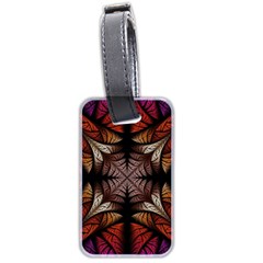 Ornament Decorative Floral Design Luggage Tag (two Sides) by Wegoenart