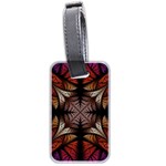 Ornament Decorative Floral Design Luggage Tag (two sides) Front