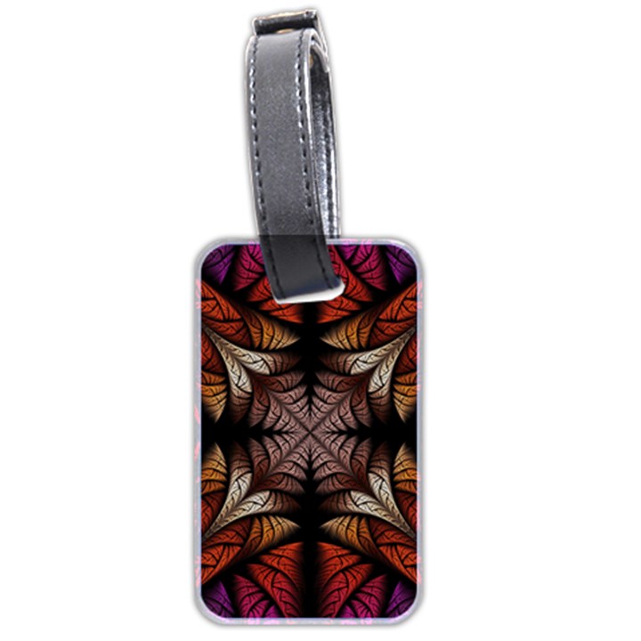 Ornament Decorative Floral Design Luggage Tag (two sides)